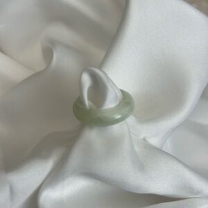Size 6 // Natural Jade Ring - New/Unworn